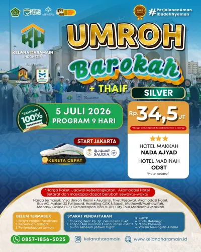 Umroh Silver 5 Juli 2026 via Saudi Airlines