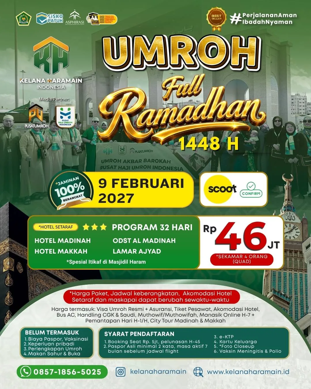 Umroh Full Ramadhan 9 Februari 2027