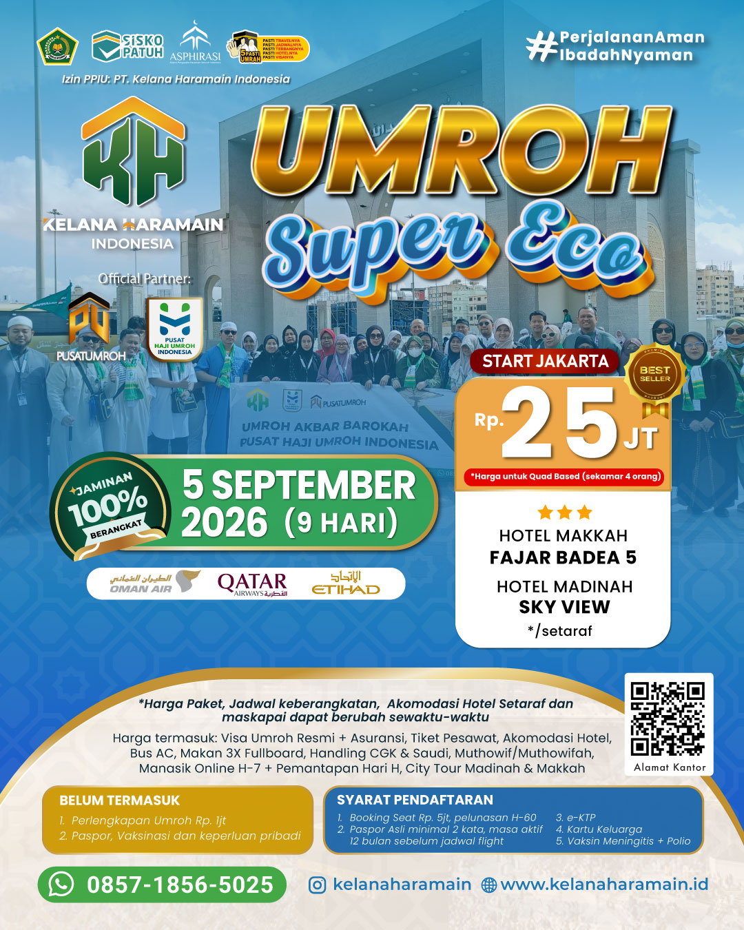 Paket Biaya Umroh Super Eco September 2026