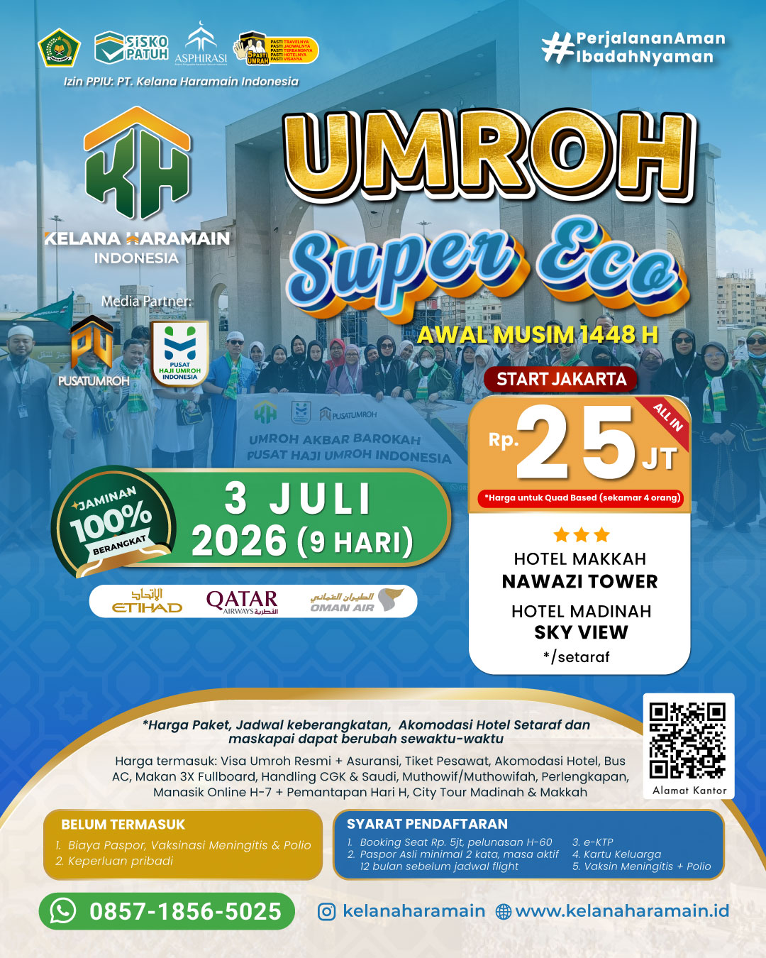 Paket Umroh 3 Juli 2026