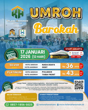 Umroh 17 Januari 2026: Program 12 Hari plus Thaif