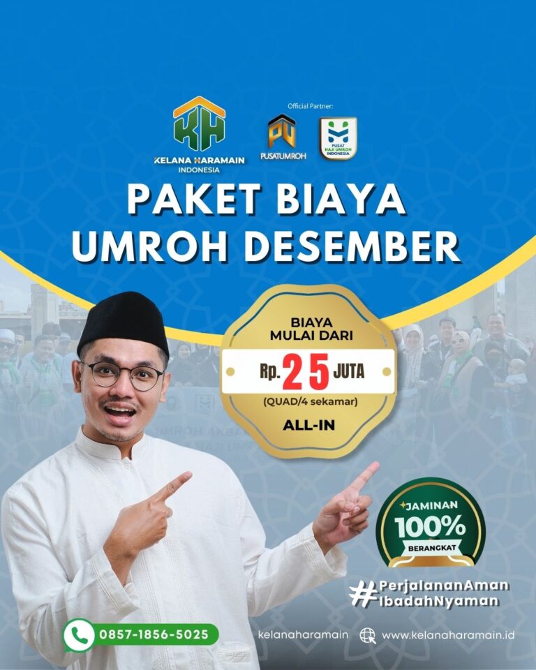 Paket Biaya Umroh Desember 2026: Ibadah Nyaman Udara Sejuk