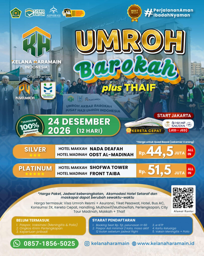 Umroh 24 Desember 2026 12 Hari by Saudi Airlines