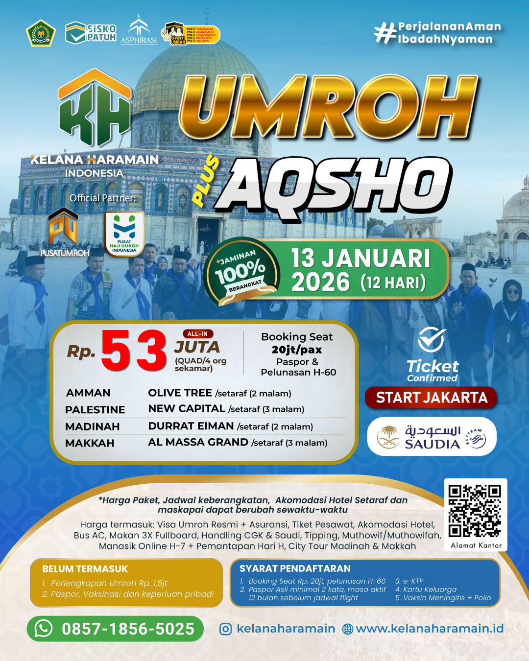 Umroh plus Aqso 13 Januari 2026