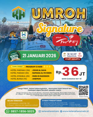 Umroh plus Turki 21 Januari 2026