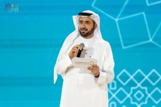 Menteri Haji dan Umrah Tawfiq Al-Rabiah berbicara di Forum Umrah dan Ziyarah di Madinah.