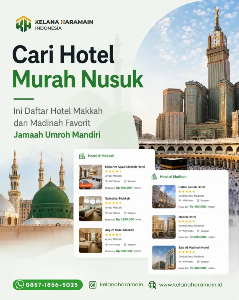 cari hotel murah nusuk umroh mandiri